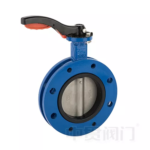 U-sekční krátká příruba motýla ventilu